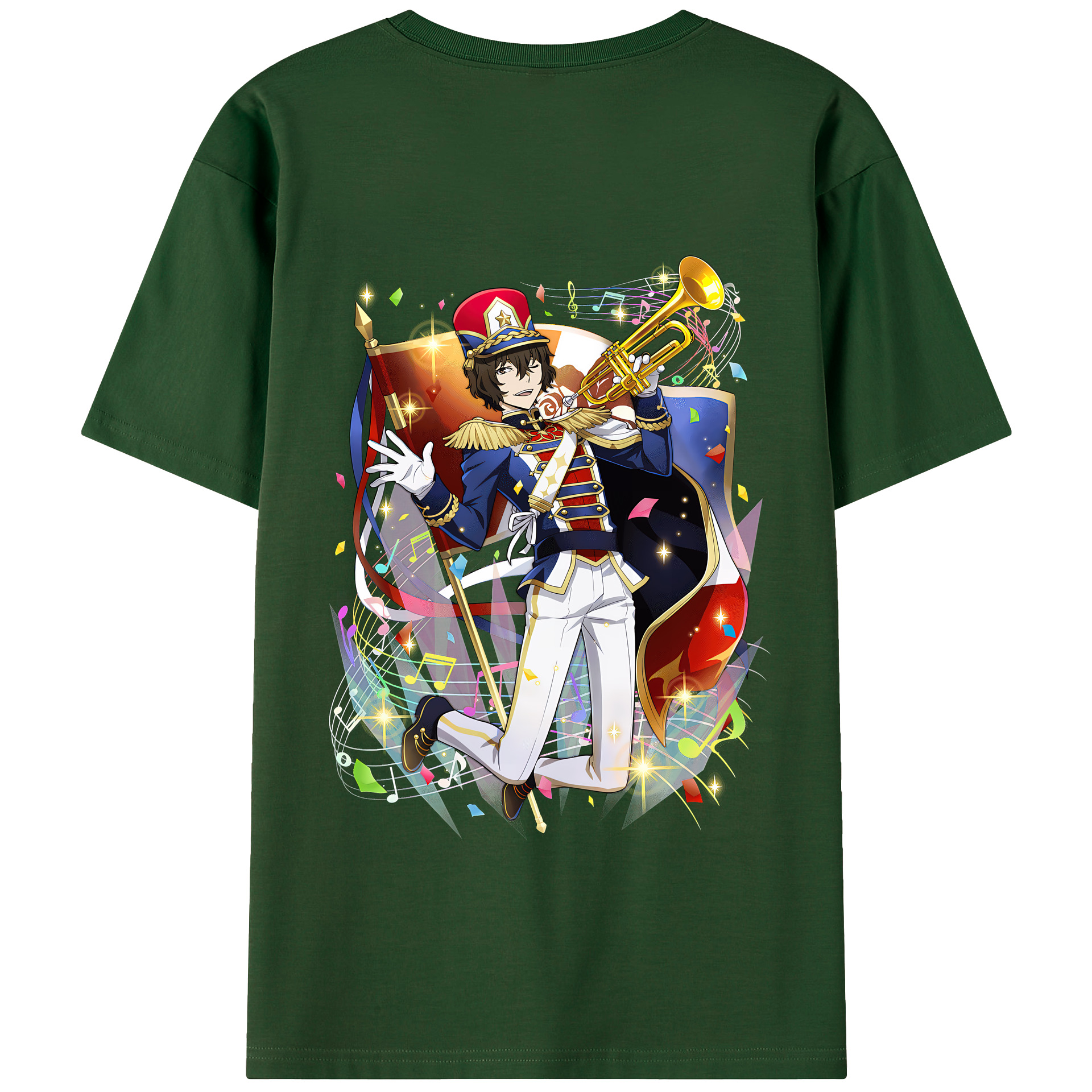 （画像用） 文豪ストレイドッグス Bungo Stray Dogs 綿100％半袖Tシャツ（背面プリント）